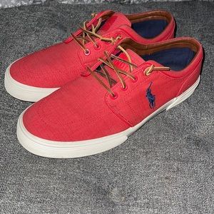 Men’s POLO Ralph Lauren red shoes sz 11